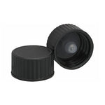 Dwk Life Sciences Wheaton Rubber Phenolic Screw-On Cap with PE Cone Liner, Black, Cap Closure Size 18-400 - WTS239251