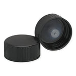 Dwk Life Sciences Wheaton Rubber Phenolic Screw-On Cap with PE Cone Liner, Black, Cap Closure Size 22-400 - WTS239255