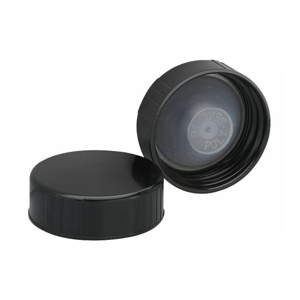 Dwk Life Sciences Wheaton Phenolic Screw-On Cap with PE Cone Liner, Black, Cap Closure Size 33-400 - WTS240121