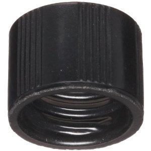 Dwk Life Sciences Wheaton Phenolic Screw-On Cap with Rubber Liner, Black, Cap Closure Size 18-400 - WTS240215