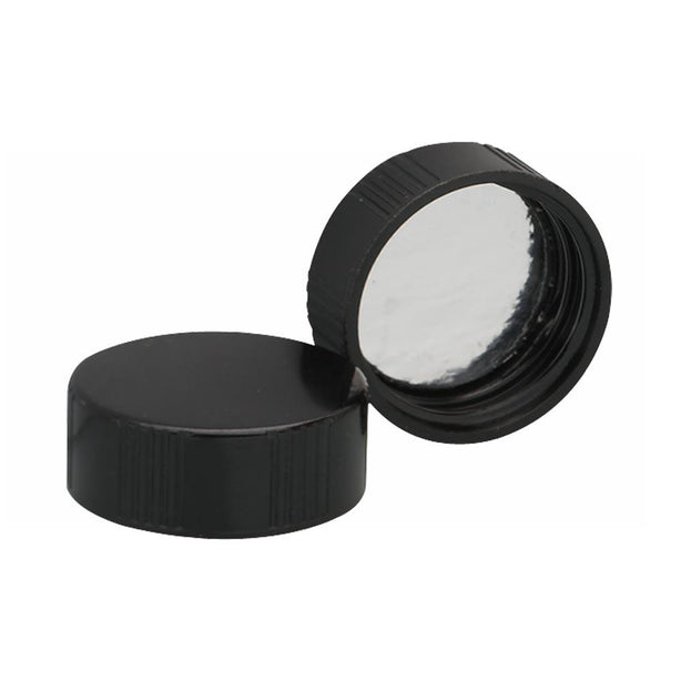 Dwk Life Sciences Wheaton Foil Black Phenolic Screw Cap with Foil-Faced Pulp Liner, 28-400 Thread - WTS240319