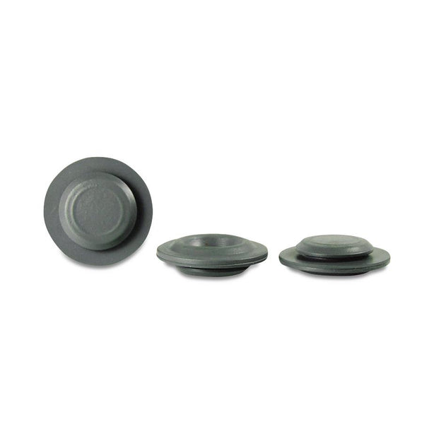 DWK Wheaton Aluminum Seal Septa Inserts Chlorobutyl Septum Cap, Gray, 33 mm - 240563 - 100 Each