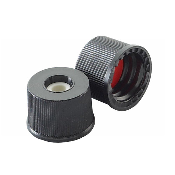 Dwk Life Sciences Wheaton PP Black Polypropylene Open-Top Cap with PTFE / Silicone Septa, 8-425 Thread - WTS240602