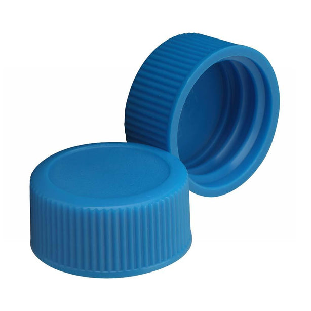Dwk Life Sciences Wheaton Closed Screw-On Polypropylene Solid-Top Cap, Unlined, Cap Closure 20-400, Blue - WTS24070604