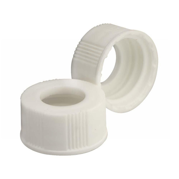 Dwk Life Sciences Wheaton Closed Screw-On Polypropylene Open-Top Cap, Unlined, Cap Closure 20-400, White - WTS24071602