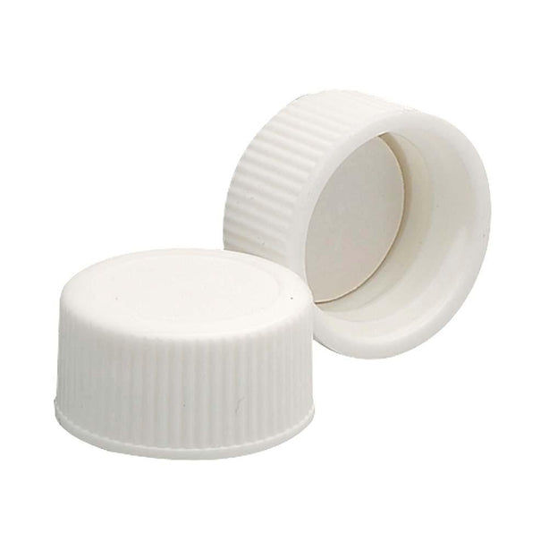 Dwk Life Sciences Wheaton Polypropylene Solid-Top White Cap with Foamed PE Cap Liner, Cap Closure Size 18-415 - WTS242214
