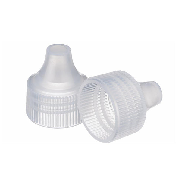 DWK Wheaton PP Dropper Tip 242521-01 Polypropylene Dropper-Tip Cap, Size 20-410, Natural - MDL-WTS24252101 - 100 Each