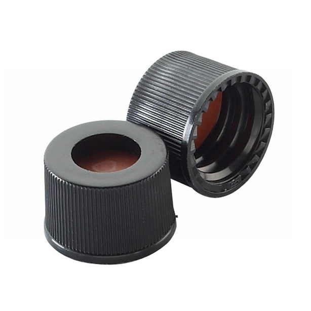 DWK Wheaton Nat One-Sep 242760 Cap, Ot, Pp, Black, Ptfe Red Rubber, 10-425 - MDL-WTS242760 - 100 Each