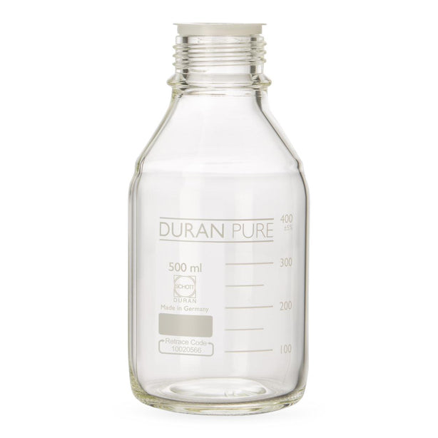 DWK 818014407 Duran Pure Glass Bottle, GL 45 Thread, Clear, 500 mL - MDL-WTS818014407 - 1 Each