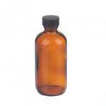 Dwk Life Sciences Wheaton with Boston Round Glass Bottle, Amber, PE Cone Liner, 4 oz. - W216850 - 24 Each