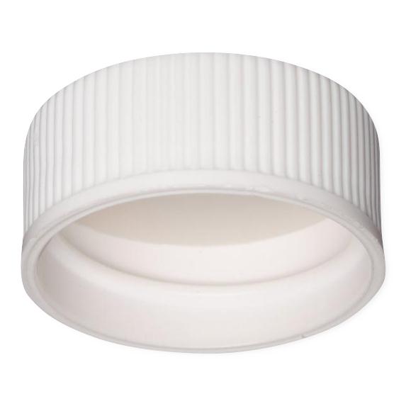 DWK Wheaton with Polypropylene Open-Top Cap, White, PTFE / Silicone Liner, 22-400 Thread - W240844 - 100 Each