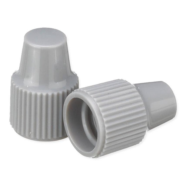 Dwk Life Sciences Wheaton 20 mm LDPE Control Dropper Tip Polypropylene Dropper-Tip Cap, Size 8-425, Gray - WTSW242505A