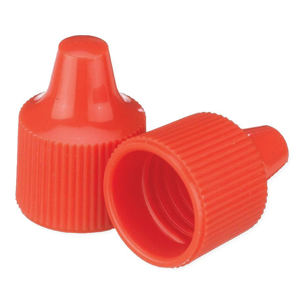 DWK Wheaton PP Dropper Tip W242513-A Polypropylene Dropper-Tip Cap, Size 15-415, Orange - MDL-WTSW242513A - 1 Each