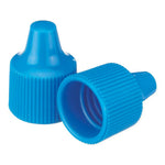 DWK Wheaton PP Dropper Tip W242514-A Polypropylene Dropper-Tip Cap, Size 15-415, Blue - MDL-WTSW242514A - 144 Each