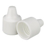 DWK Wheaton PP Dropper Tip W242520-A Polypropylene Dropper-Tip Cap, Size 15-415, White - MDL-WTSW242520A - 100 Each