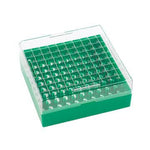 Dwk Life Sciences Wheaton KEEPIT KeepIT-81 Plastic Freezer Box for 81 External Thread Vials, Green - WTSW651703G