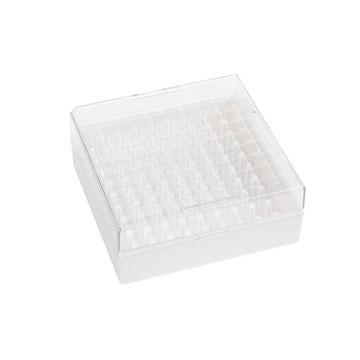 Dwk Life Sciences Wheaton KEEPIT KeepIT-81 Plastic Freezer Box for 81 External Thread Vials, White - WTSW651703W