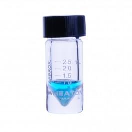 DWK with Open-Top Screw W986297NG Wheaton NextGen V Vial, Conical Interior, Open Top Cap, Clear, Graduated, 3 mL - MDL-WTSW986297NG - 1000 Each