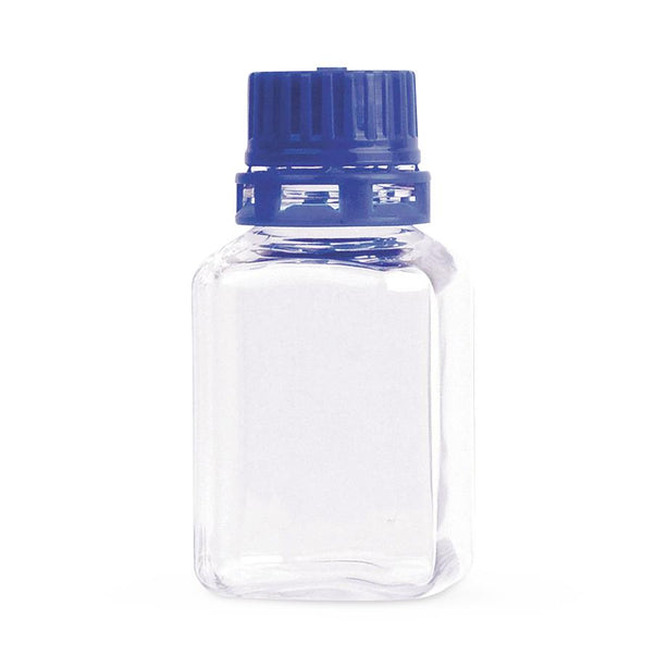 DWK Wheaton Square PETG Sterile Media Bottle with Tamper-Evident Cap, 60 mL - WPBGC0060S - 24 Each
