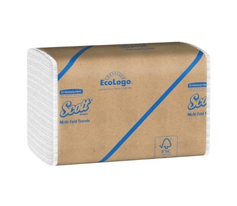 KIMBERLY-CLARK Multifold Scott Paper Towel, Multi-Fold, White - 850390 - 20 Pack
