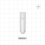 Roller Clamp Body, White - Fits 0.161 inch OD Tubing (4.1 mm); for X80022 - X80021