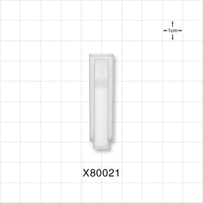 Roller Clamp Body, White - Fits 0.161 inch OD Tubing (4.1 mm); for X80022 - X80021