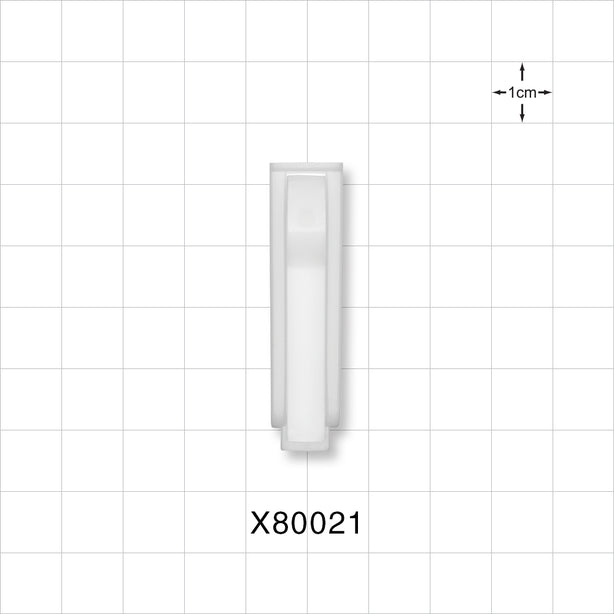 Roller Clamp Body, White - Fits 0.161 inch OD Tubing (4.1 mm); for X80022 - X80021