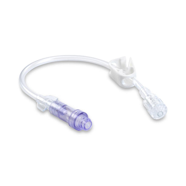 Amsino Standard-Bore Standard Bore IV Extension Set with Removable Sure-Lok Needle-Free Connector, Pinch Clamp, Rotating Male Luer Lock, 1.8 mL Priming Volume, 8" - AE3108 - 100 Each