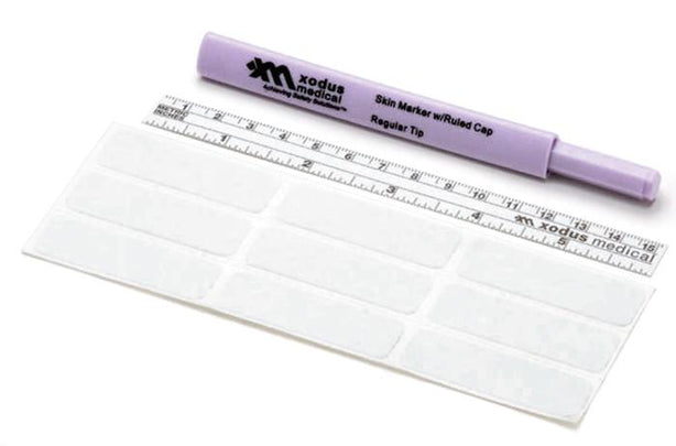 XODUS MEDICAL Xodus Regular-Tip Ruled Cap Skin Markers 10600 100 Each-MDL-XOD10600