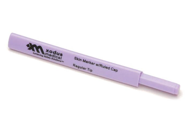 XODUS MEDICAL Xodus Regular-Tip Ruled Cap Skin Markers 10700 100 Each-MDL-XOD10700