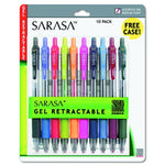 Zebra Pen Corp Sarasa Rapid Dry Ink Gel Retractable Pen 46881 - 10.0 Each