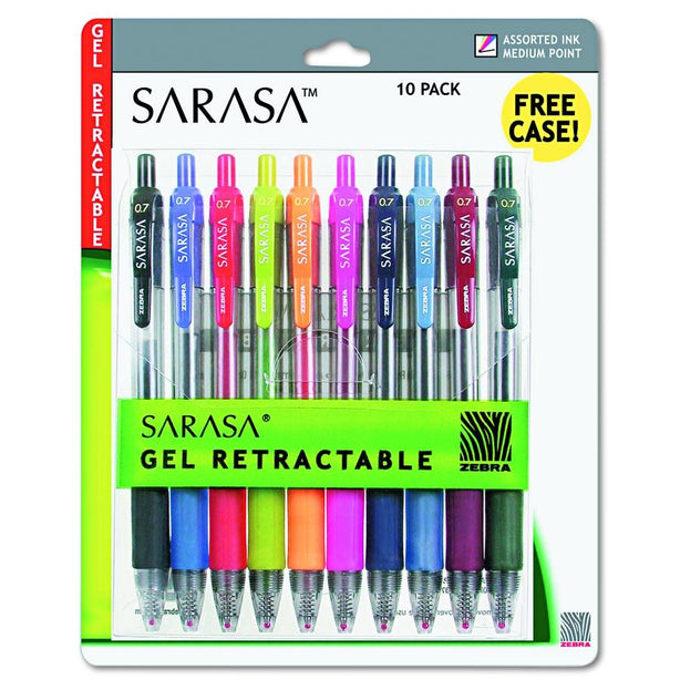 Zebra Pen Corp Sarasa Rapid Dry Ink Gel Retractable Pen 46881 - 10.0 Each