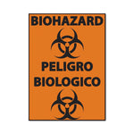 Bilingual Biohazard Signs - 10056 - 1 Each - MDL-ZIG10056