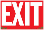 Zing Enterprises LLC White on Red Exit Signs 1078S - 1.0 Each