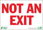 Zing Enterprises Not An Exit Sign, Plastic, 7" x 10" - 1080 - 1 Each