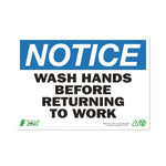 Zing Enterprises LLC Wash Hands Sign 1137 - 1.0 Each