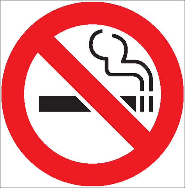Zing Enterprises LLC No Smoking Symbol Signs 1840D - 2.0 Each