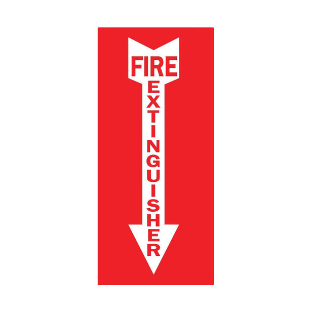 Zing Enterprises LLC Fire Extinguisher Down Arrow Signs 1885S - 1.0 Each