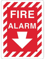Zing Enterprises LLC Fire Alarm Signs 1891 - 1.0 Each