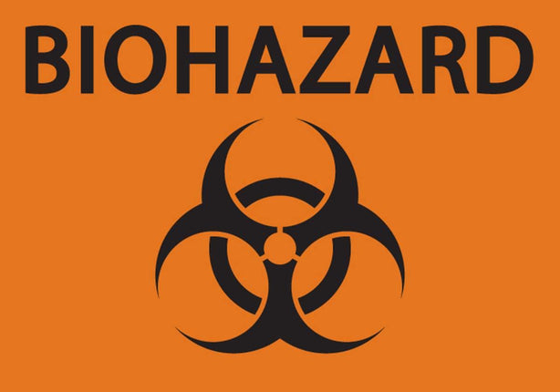 Zing Enterprises LLC Biohazard Signs 1912A - 1.0 Each