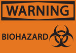 Zing Enterprises Biohazard Sign, Warning Biohazard, Plastic, 10" W x 7" H - 1919 - 1 Each