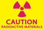 Zing Enterprises LLC Caution Radioactive Materials 1928S - 2.0 Each