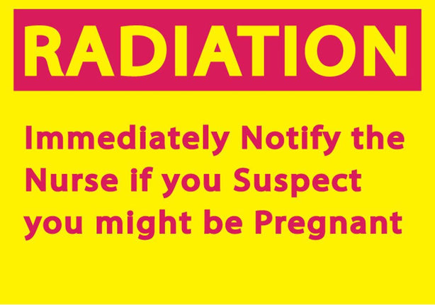 Zing Enterprises LLC Radiation Notify Nurse Signs 1932S - 1.0 Each