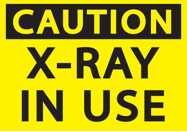 Zing Enterprises LLC Caution X-Ray In Use Signs 1936S - 1.0 Each