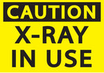 Zing Enterprises Radiation Safety Sign, Caution X-Ray In Use, Plastic, 10" W x 7" H - 1936 - 1 Each