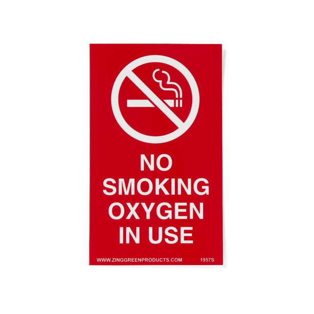 Zing Enterprises LLC ZING Oxygen In Use, No Smoking Signs - ZIG1957S