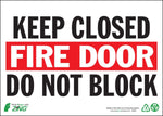 Zing Enterprises LLC Keep Fire Door Closed Signs - ZIG2083A