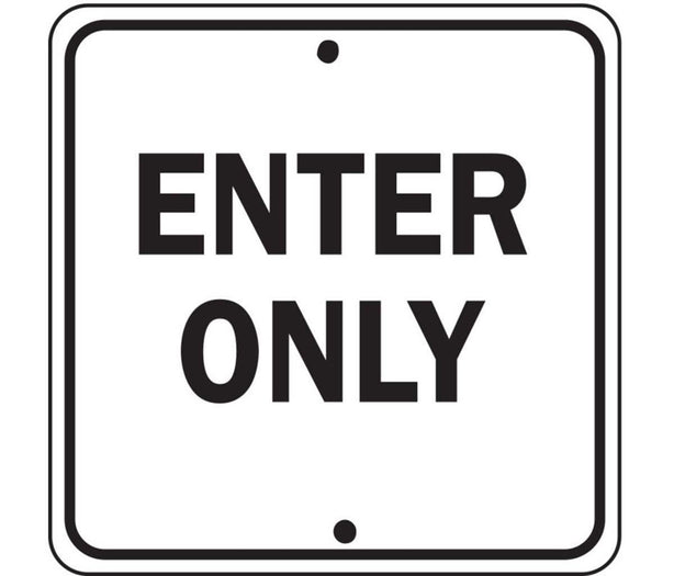 Enter and Exit Traffic Signs - 2246 - 1 Each - MDL-ZIG2246