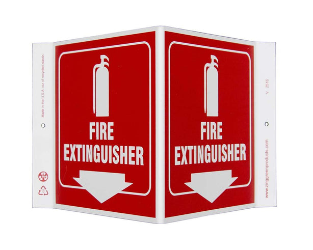 Zing Enterprises LLC Fire Extinguisher V and L Projecting Signs 2516 - 1.0 Each