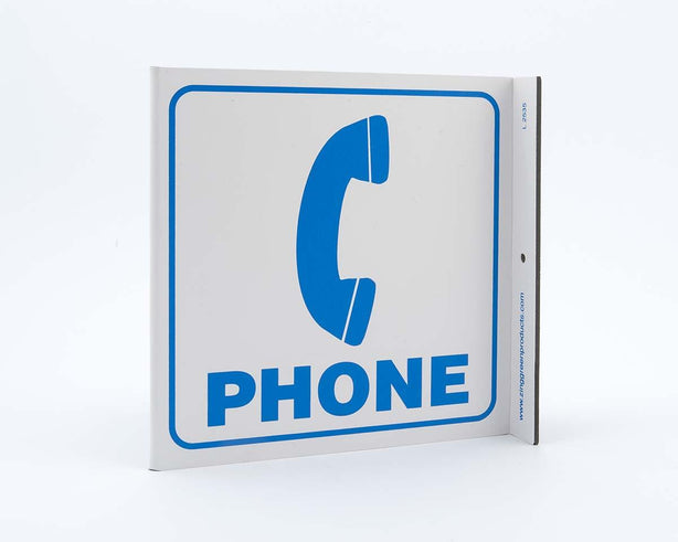 Phone V and L Projecting Signs - 2535 - 1 Each - MDL-ZIG2535